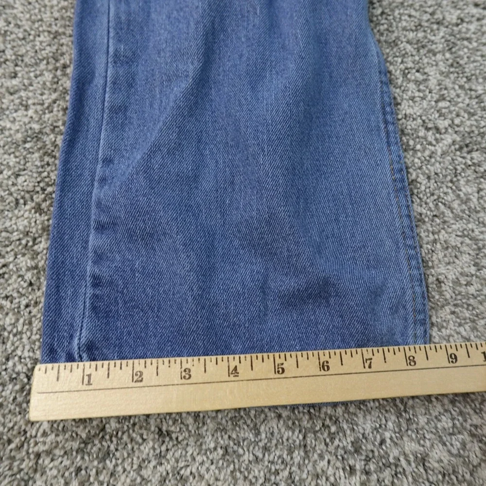 Levis Jeans Mens 36X32 Dark Blue Denim Pants 505 Straight Leg Western Cowboy Y2K